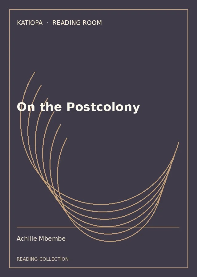 Cover of On the Postcolony